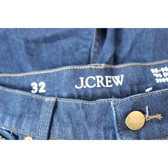 NWT J Crew High Rise Denim Trouser Jean Size 32 Wide Leg Semi Stretch '96 Preppy - Picture 10 of 12